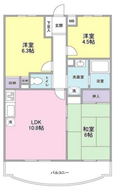 サンクレール小平 C棟の間取り