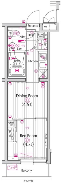 ガーラ・ヴィスタ新板橋の間取り