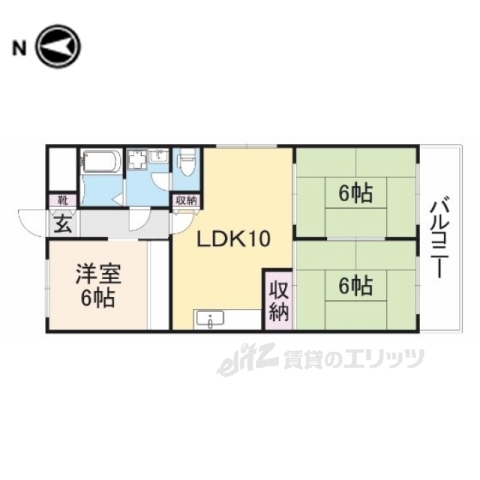 第６サンコウヒルズ南館の間取り