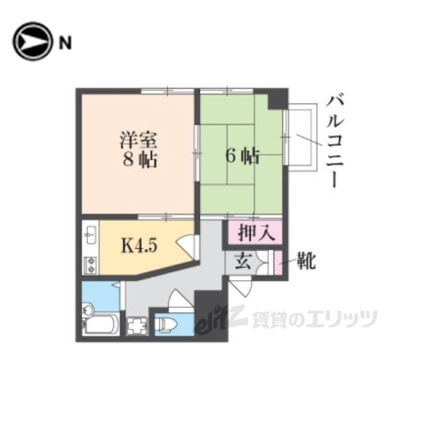 サンパレス２１奈良２の間取り