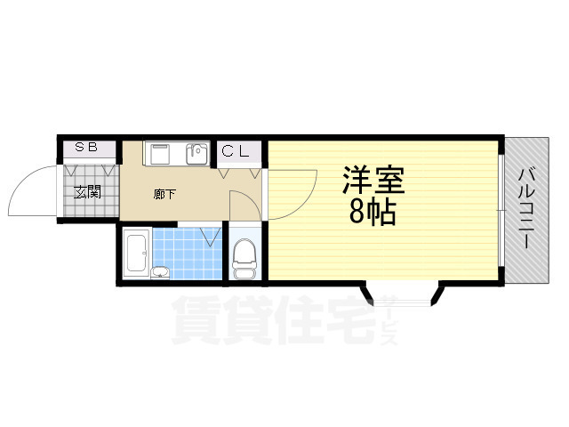 堺市堺区南三国ヶ丘町のマンションの間取り