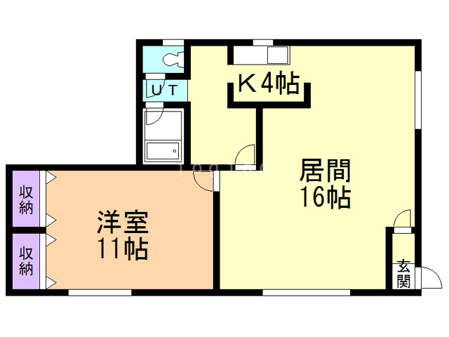 コーポ旭の間取り