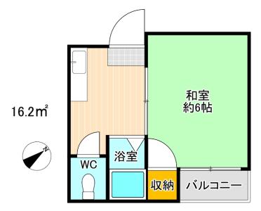 シティーベール皿山の間取り