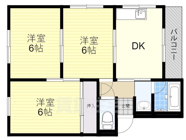 第2向和マンションの間取り