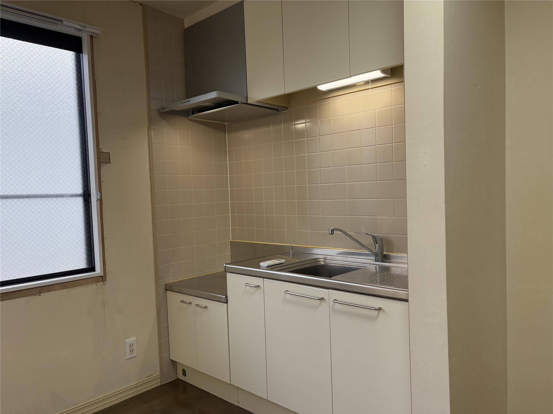 キッチン　2口コンロ設置可能なキッチンです