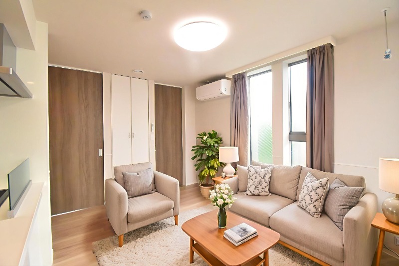 居室・リビング　ＣＧ画像の為実際は家具・家電の設置無し。