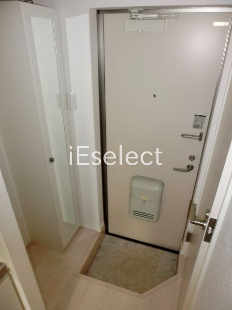 玄関　鏡付きで身だしなみバッチリ