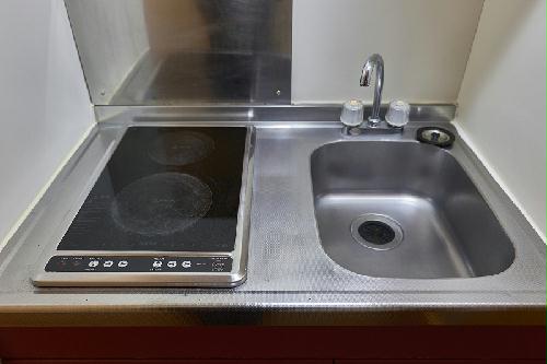 キッチン　電気コンロ２口