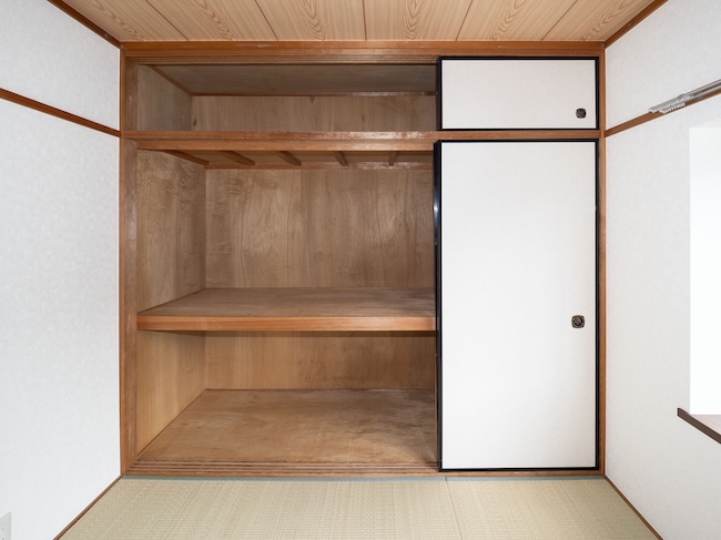 収納　和室の押入と天袋