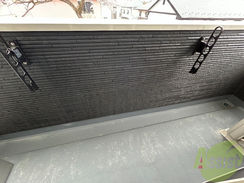 バルコニー　ベランダも広くて良いですね。洗濯物が沢山干せます。