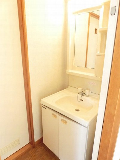 洗面設備　※同タイプの別の部屋の写真です。