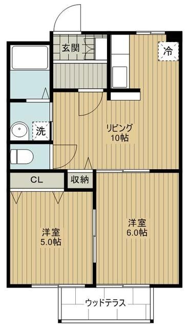 ＪＲ宇都宮線 久喜駅 バス乗車時間：10分 最寄りバス停で下車 徒歩1分 2階建 築12年の間取り写真