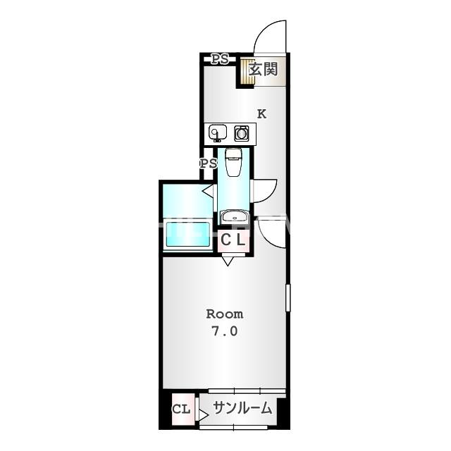 ＪＲ上越線 群馬総社駅 徒歩9分 2階建 築11年の間取り写真