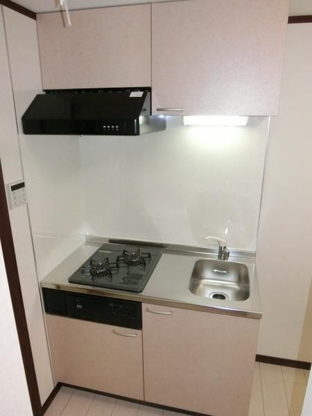 キッチン　2口コンロ付システムキッチン