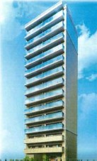 建物外観　(仮称)南市岡3丁目新築マンション　外観パース