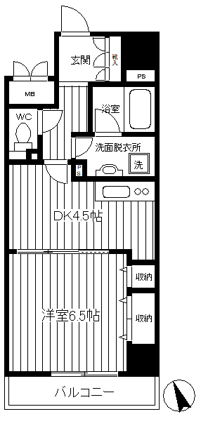 ベスト伊勢佐木長者町の間取り写真