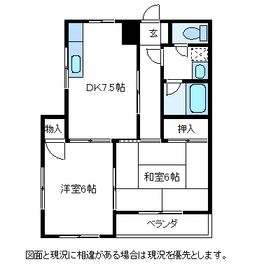 ライフコア高崎1570-4の間取り