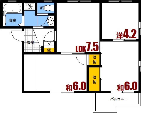 コーポ稲荷Ａ_間取り_0