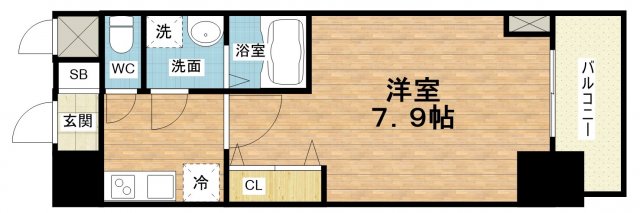 S-RESIDENCE堺筋本町Unoの間取り