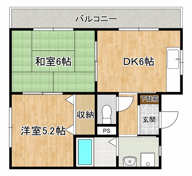 第２メゾン藤原の間取り