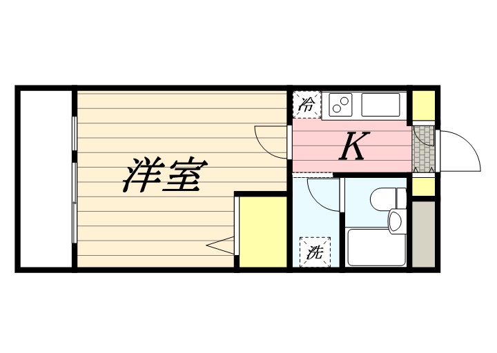 鹿児島市城西のマンションの間取り