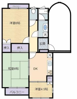 大和田コヤママンションの間取り