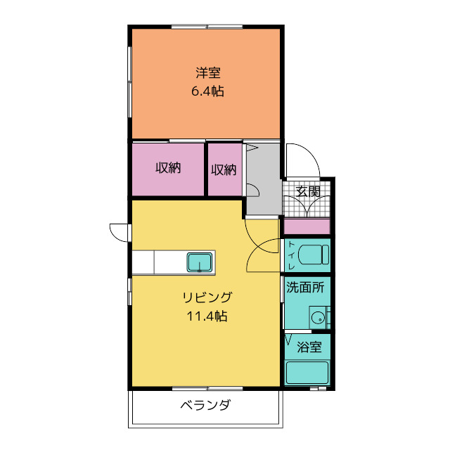 フォレスト虹ヶ丘の間取り