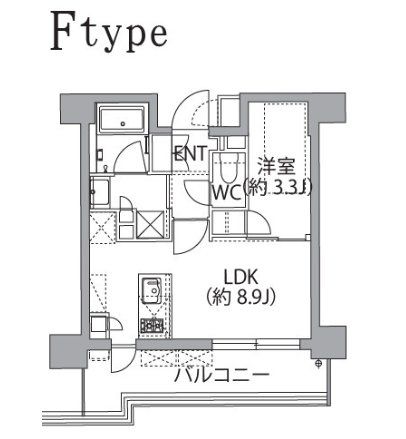 レスピール蓮根の間取り