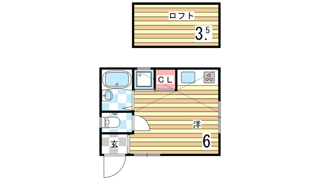 プラネットハイツ兵庫の間取り