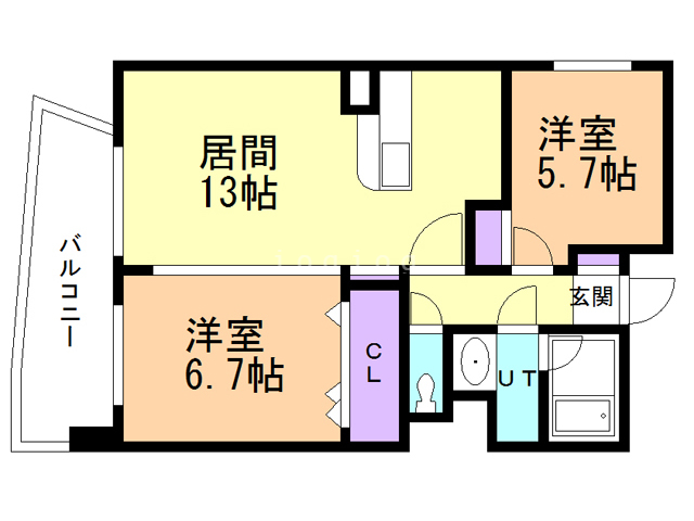 スカール桜城の間取り