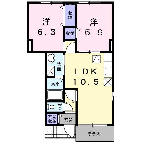 ソレアードプラーサの間取り