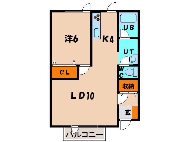 亀田郡七飯町本町のアパートの間取り