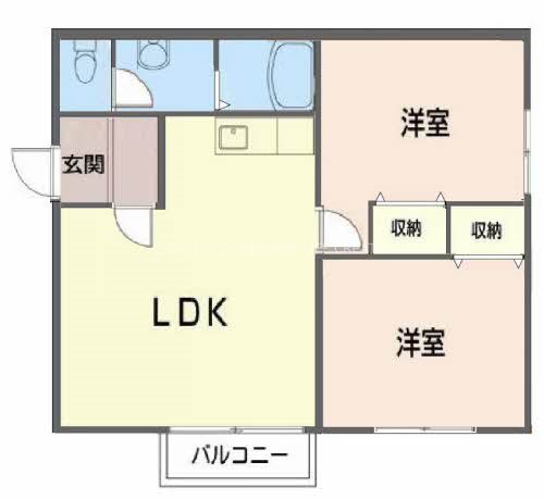 西条ビバリーヒルズIIの間取り