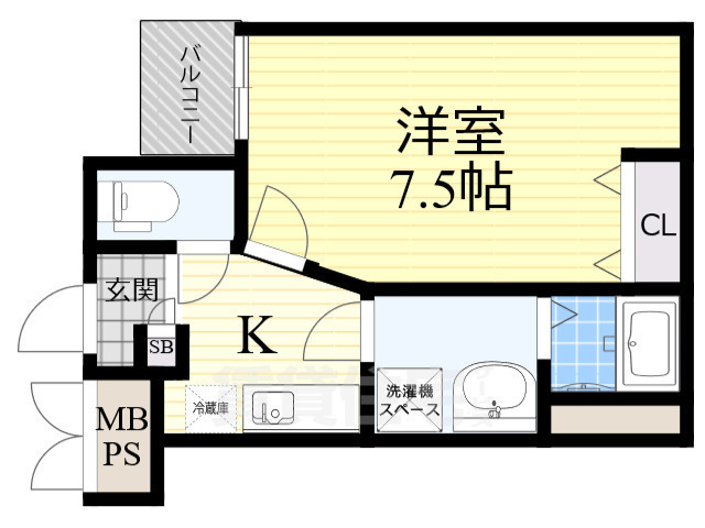 北花田ジーイーアンの間取り