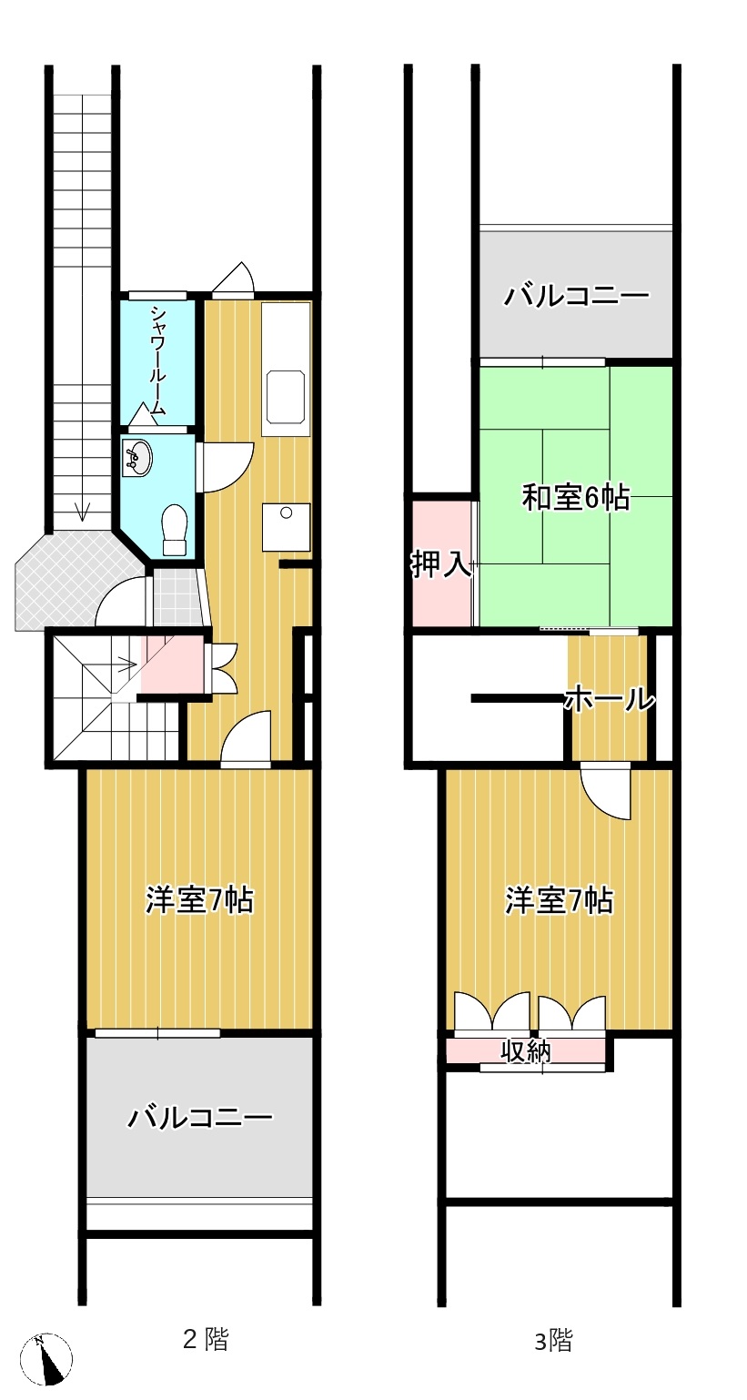 御殿場市新橋のマンションの間取り