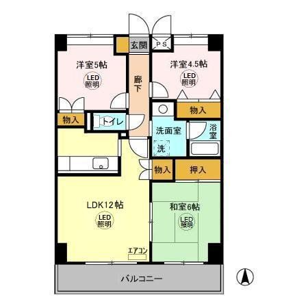 松戸市日暮のマンションの間取り