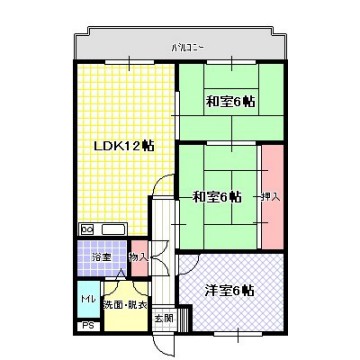 昇栄マンションIの間取り