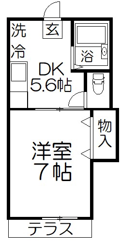 さいたま市浦和区本太のマンションの間取り