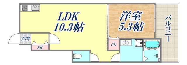 【エクソニア住吉の間取り】