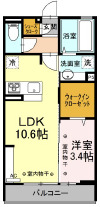 サン・メゾン小山中央の間取り