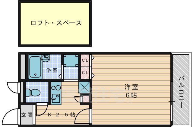 交野市星田のアパートの間取り