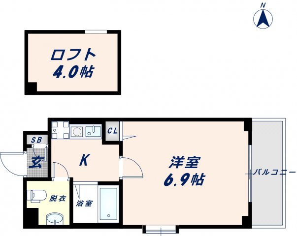 エス・グランデ渋川の間取り