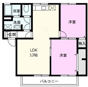 【イーストサンホームの間取り】