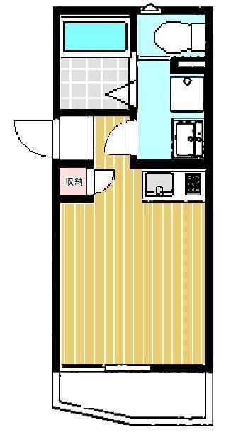 所沢市小手指町のアパートの間取り