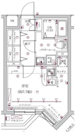 スクエアシティ新蒲田の間取り