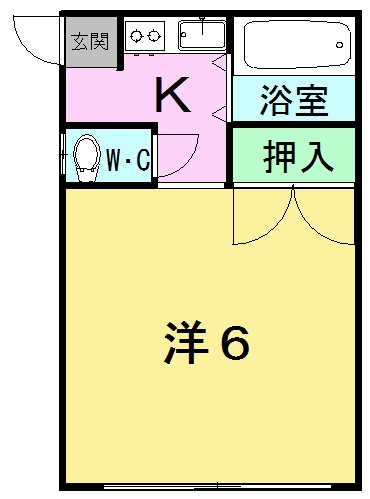 コーポ室の間取り