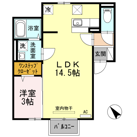 ハピネス下阪本の間取り