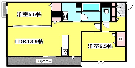 シャーメゾンセレジェイラの間取り