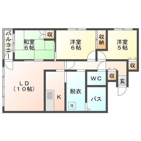 ベルエアーパレス滝川の間取り