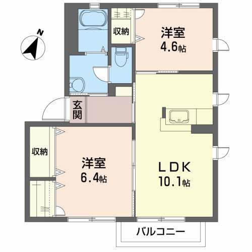 リーガルコートＣの間取り